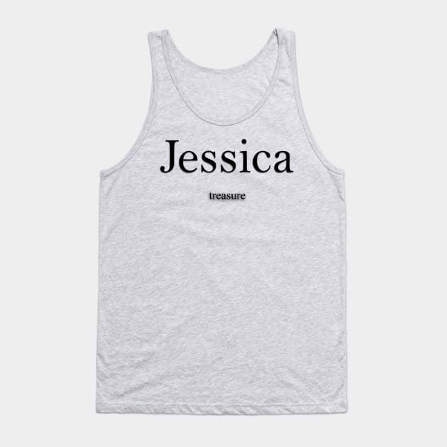 Jessica Name meaning Tank Top by Demonic cute cat